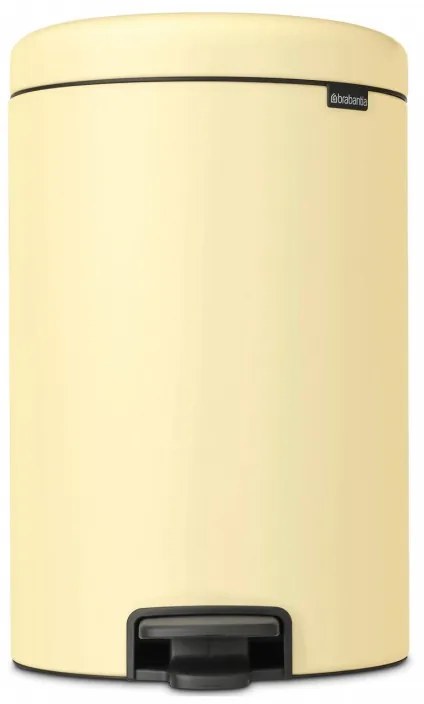 Cos cu pedala Brabantia NewIcon 649044, 20 L, Inchidere lina, Baza antiderapanta, Galben