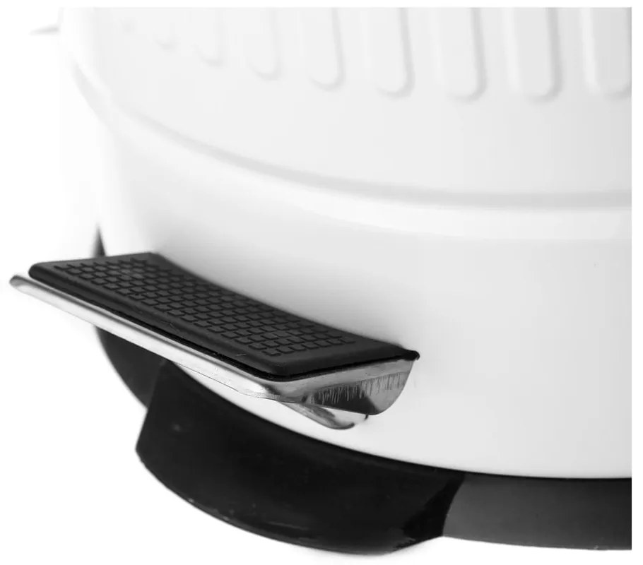 Coș de gunoi din metal, Unimasa, 20 l, alb