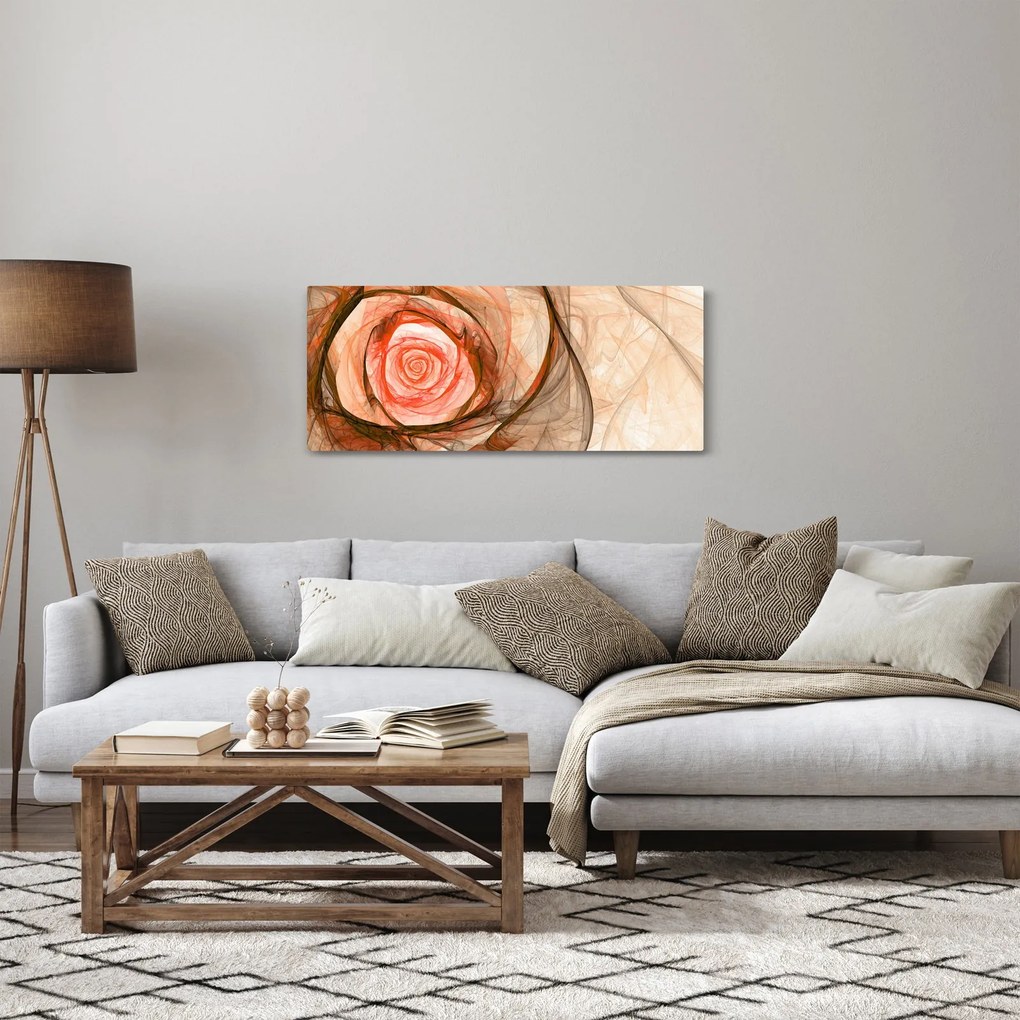 Tablou - Trandafir sufletului artistic (120x50 cm)