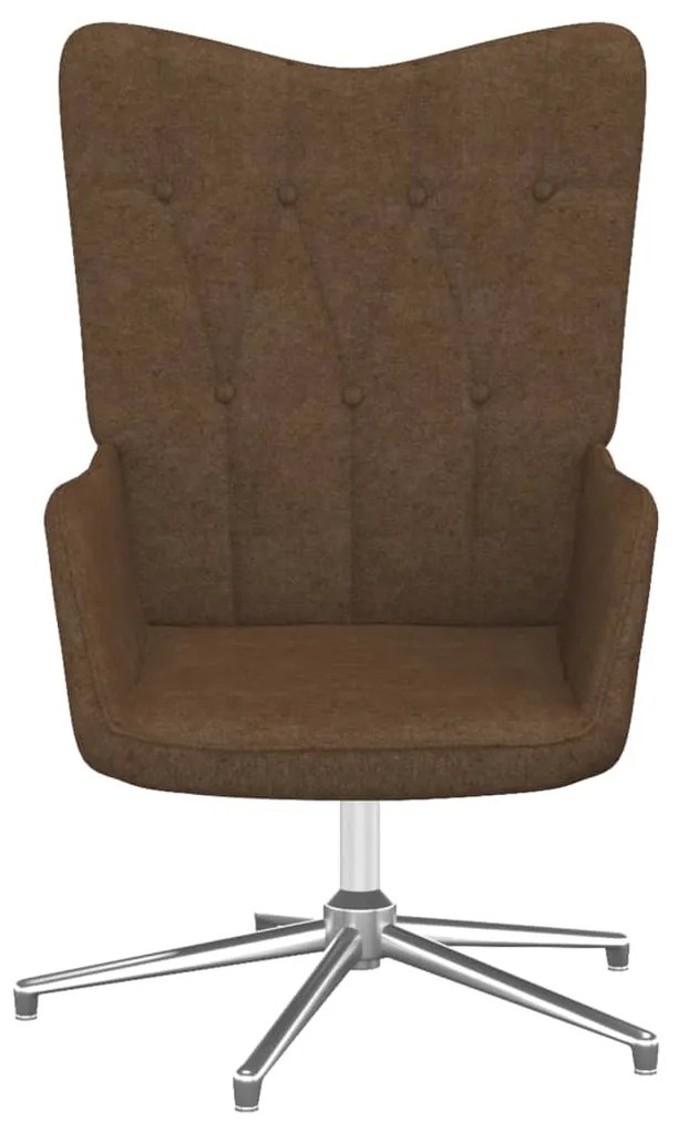 327592 vidaXL Scaun de relaxare, maro, material textil