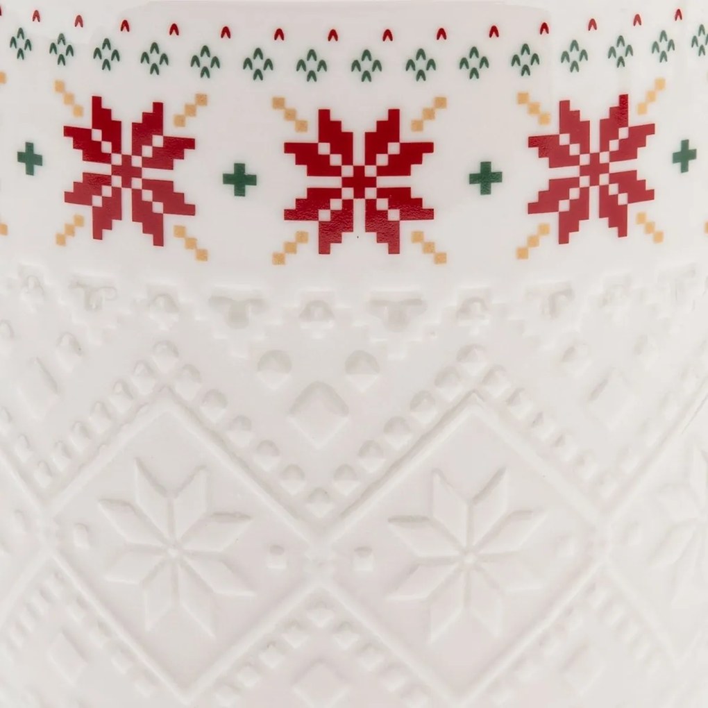 Cană de porțelan Fori tricotate 630 ml