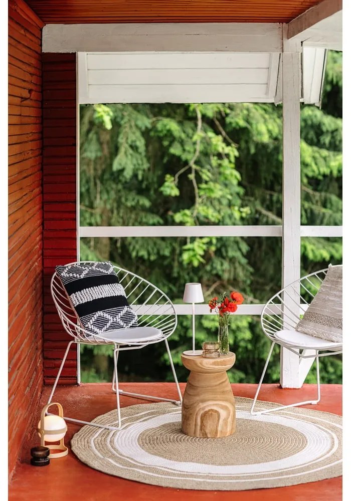 Covor rotund de exterior în culoare naturală ø 150 cm - NORTHRUGS