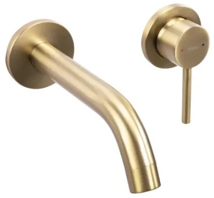 REA-B5334 - Baterie pentru lavoar OWEN, montaj încastrat, auriu periat