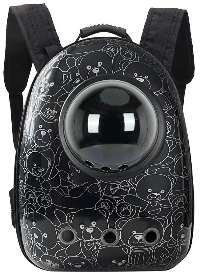 Rucsac pentru transportul animalelor de companie, Urs Negru