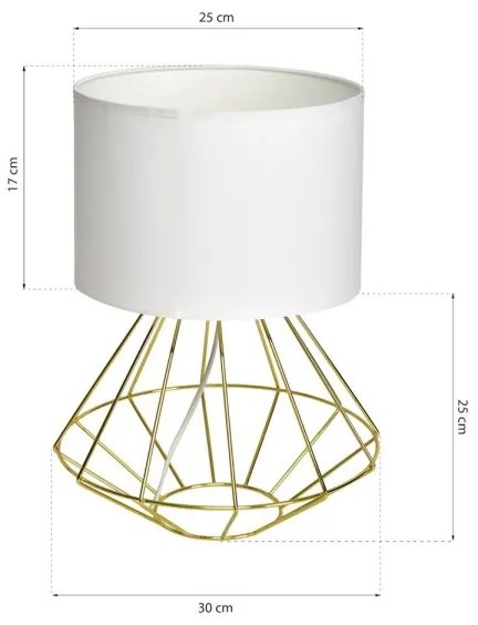 Lampă de masă LUPO 1xE27/60W/230V