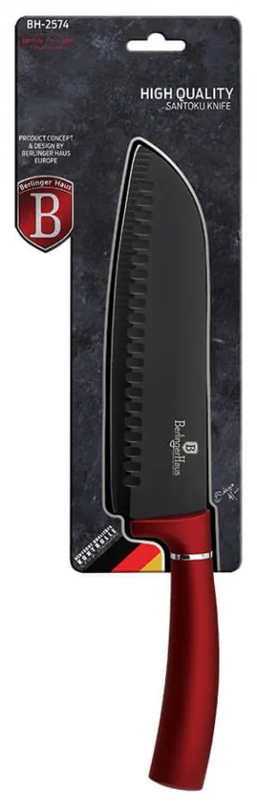 Cutit Santoku Burgundy Metallic Line BerlingerHaus BH 2574