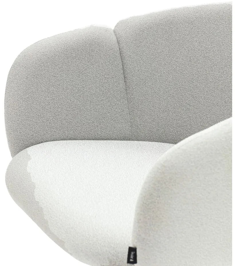 Scaun de sufragerie gri deschis tapițat Add – Teulat