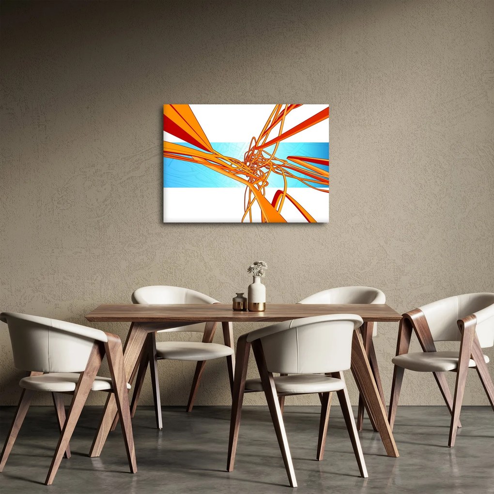 Tablou - Linii împletite, abstracție (70x50 cm)