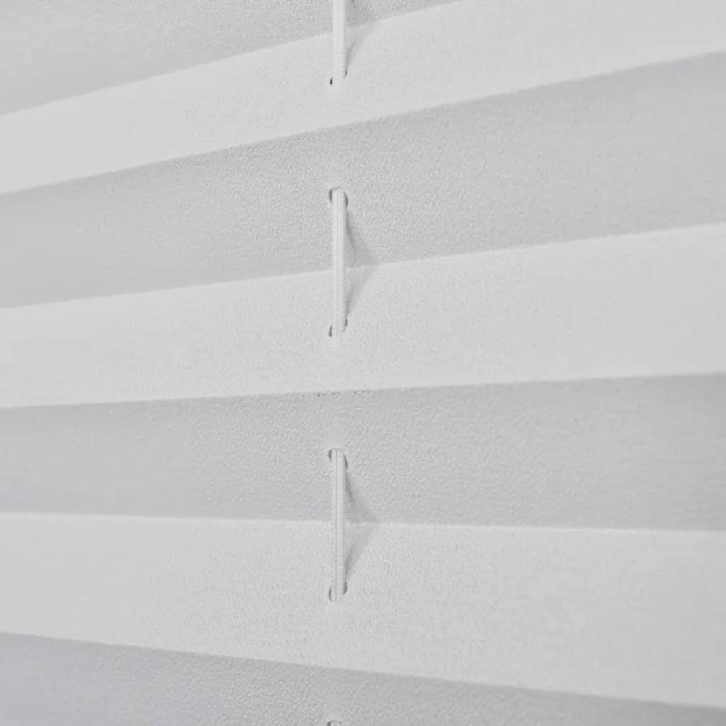 Jaluzea plisse, alb, 50x100 cm, pliuri Alb, 50 x 100 cm