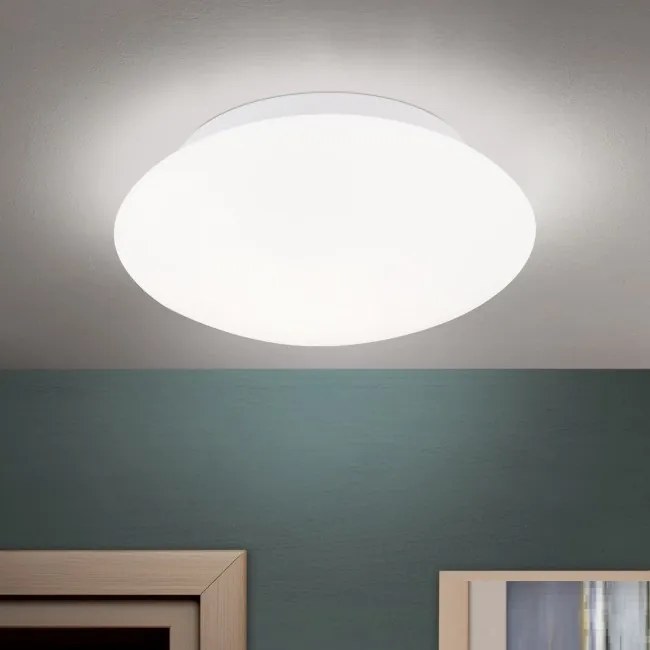 Plafoniera moderna diametru 25cm, Alba