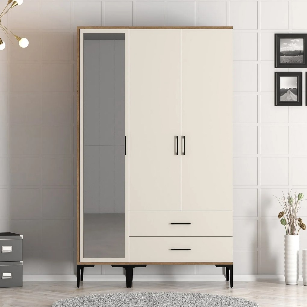 Dulap de haine Kiara RT (Nuc + Crem). 1088483