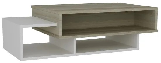 Măsuță de cafea TAB 32x105 cm bej/albă