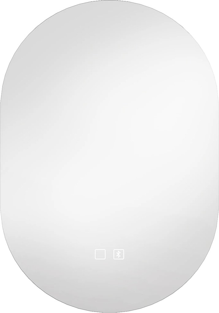 HOMCOM Oglindă de Baie cu LED 60x90 cm, Fără Ramă, 3 Culori Reglabile | Aosom Romania