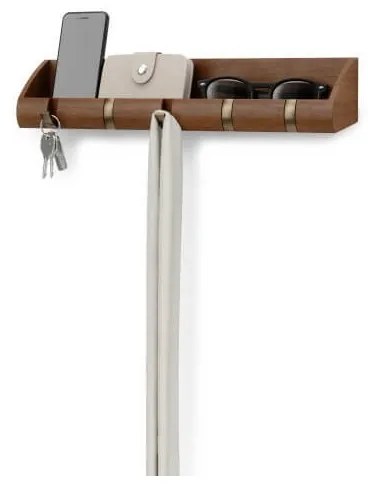 Cuier cu organizer Umbra Cubby XL natural