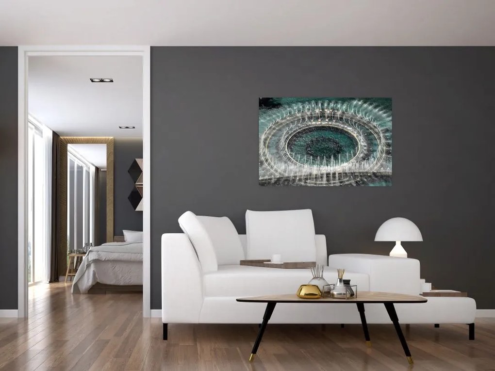 Tablou cu fântănă arteziană (90x60 cm)