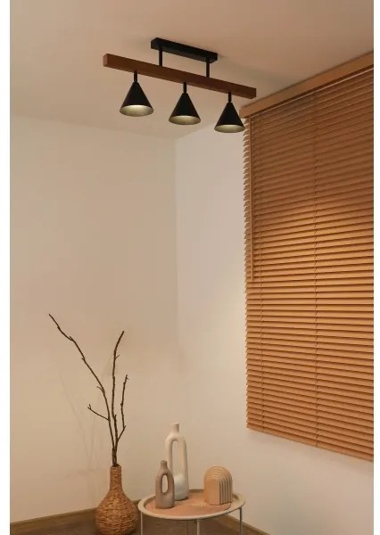 Duolla - Lustră aplicată IRONLINE 3xG9/3W/230V pin/stejar/negru