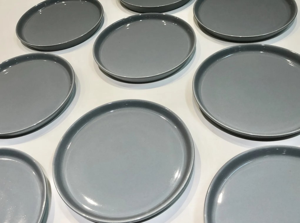 Farfurie Mare Nebula (Gri-Albastru 26cm)