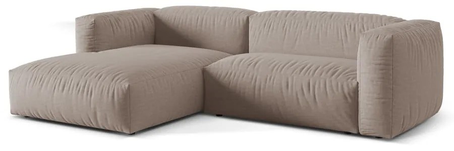 Colțar modular bej (cu colț pe partea stângă ) Martina – Micadoni Home