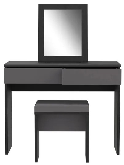 Set Masuta Toaleta Delice, Gri Wolfram Uni Si Stejar Negru, 100.3 Cm
