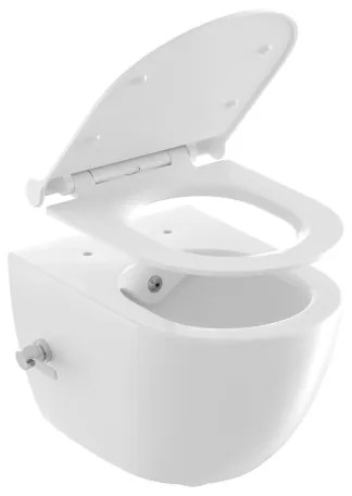 Ravak X01912 - Vas WC suspendat cu duză de bideu CHROME, ceramică, alb