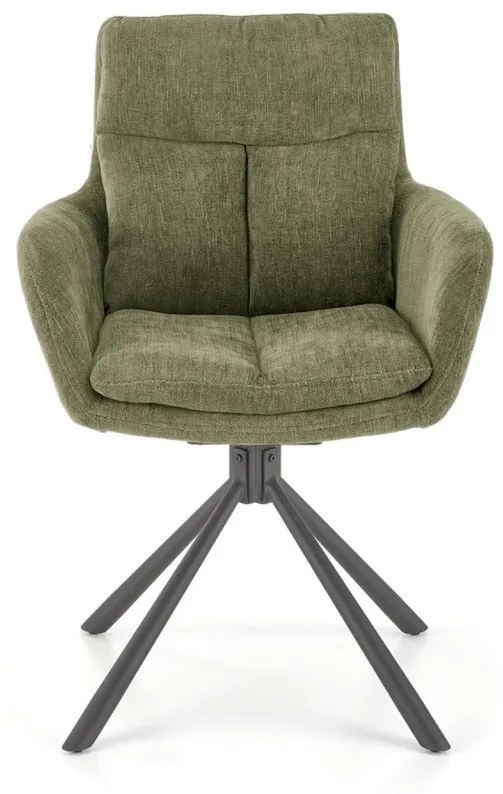 Scaun rotativ K495 stofa olive