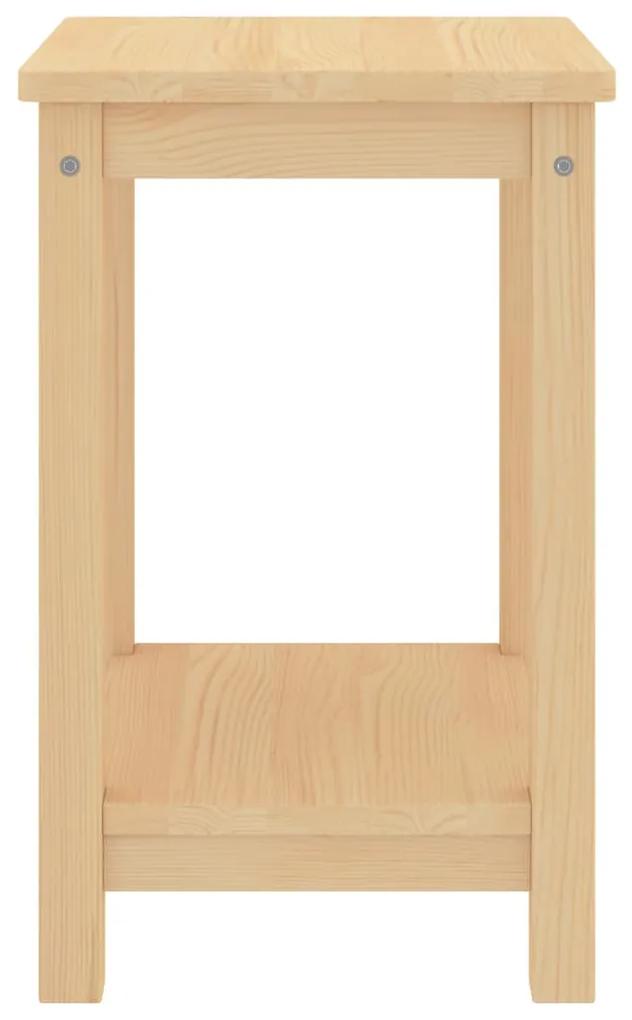 322209 vidaXL Noptieră, lemn deschis, 35 x 30 x 47 cm, lemn masiv de pin
