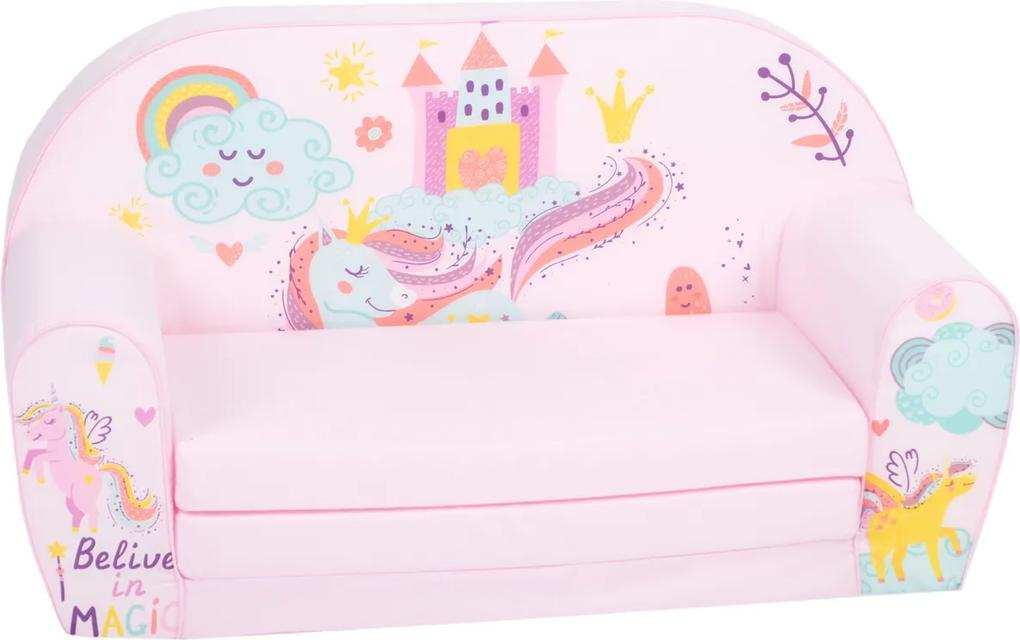 copii canapea fermecător inorog - roz Magic Unicorn