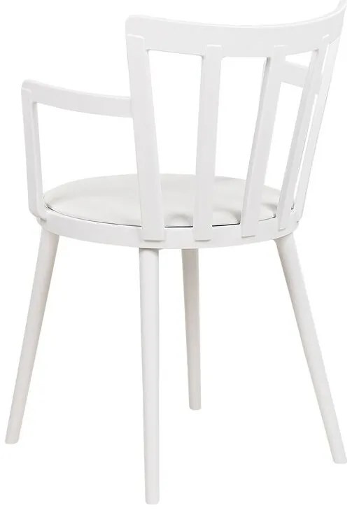 Set 4 buc scaune de sufragerie Morza (alb). 1081541