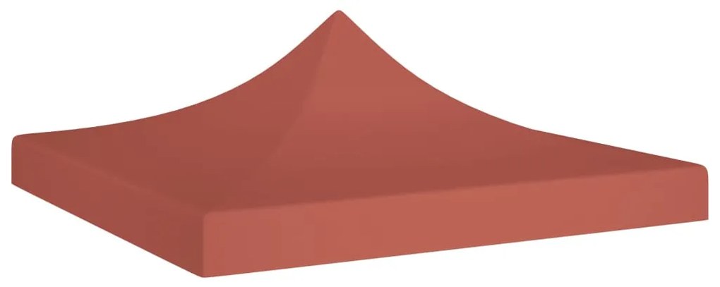 vidaXL Acoperiș pentru cort de petrecere, cărămiziu, 2 x 2 m, 270 g/m²