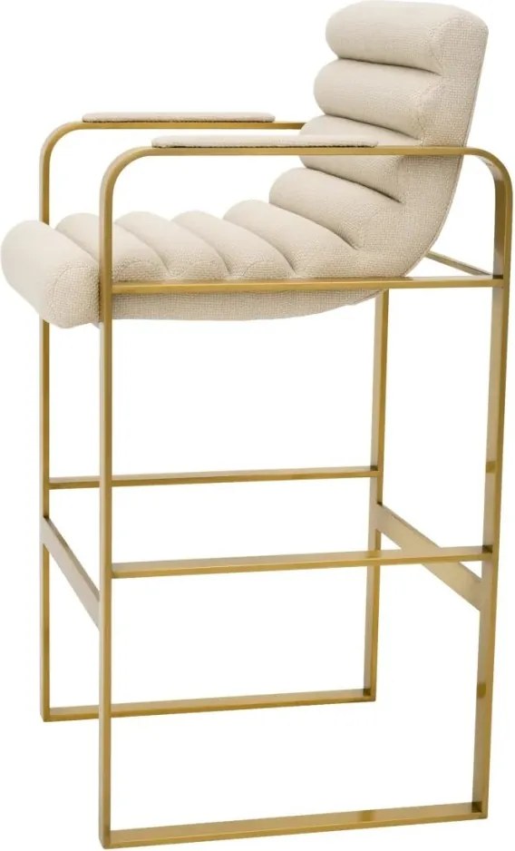 Scaun de bar elegant design LUX Olsen, scalea sand