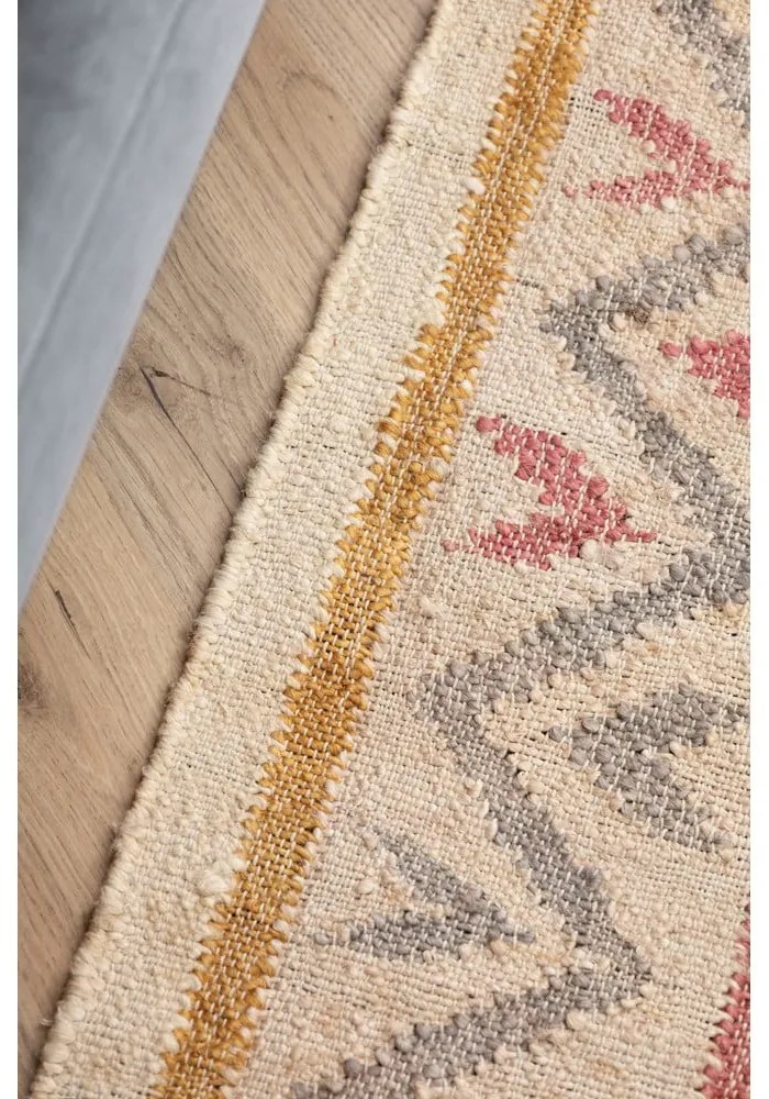 Covor crem țesut manual din iută 120x170 cm Roya Imani – Elle Decoration