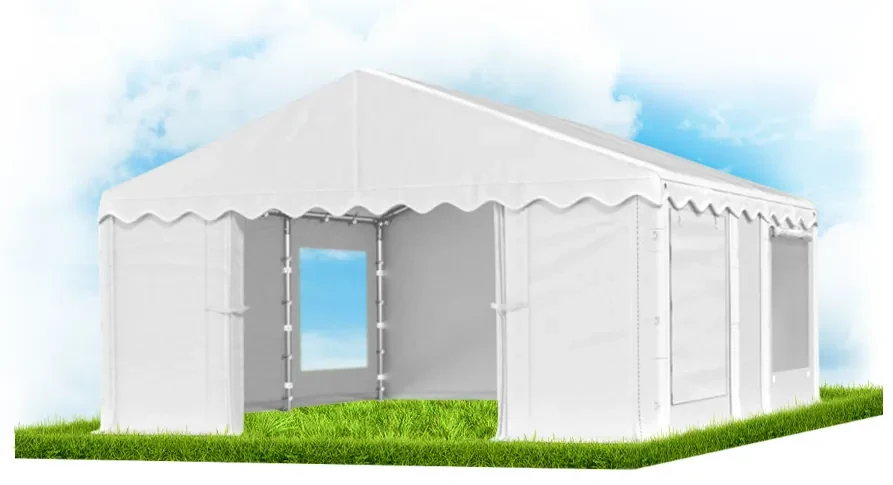 Cort de petrecere 4x5x2m Comfort PE 240g cu plasă împotriva insectelor