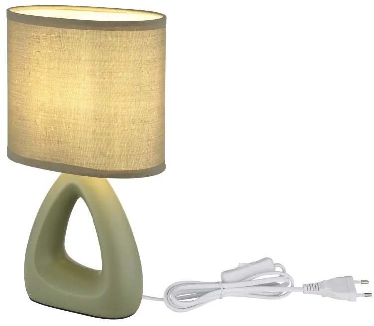 Lampa de masa ceramica verde TRIANGLE