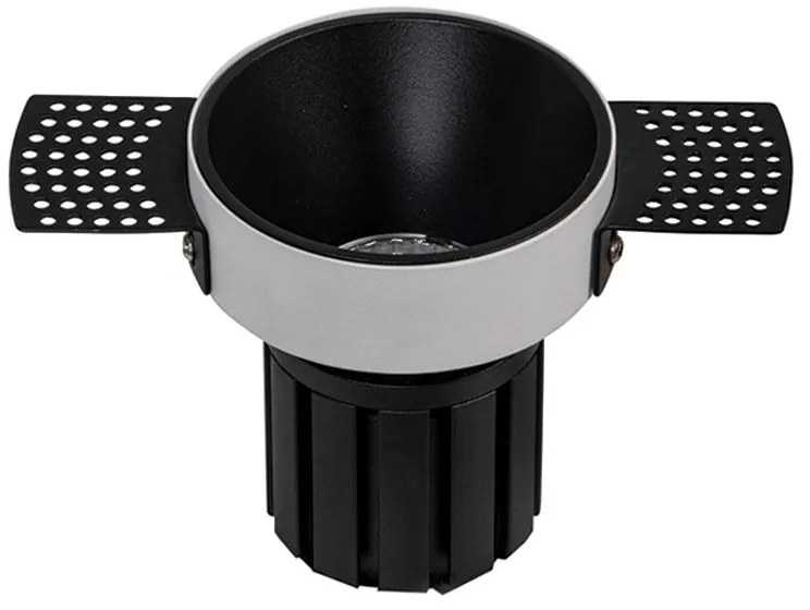 Spot LED incastrabil Trimless negru 9W 3000K
