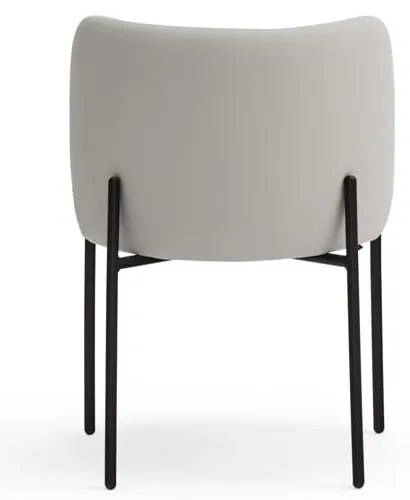 Set de scaune de sufragerie gri deschis 2 buc. tapițat Mogi – Teulat