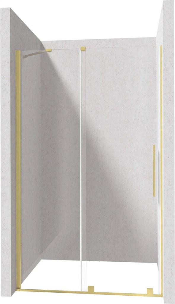 Profil pentru usa cabina de dus, incastrata, auriu periat, 195 cm, Sistem Prizma Auriu periat