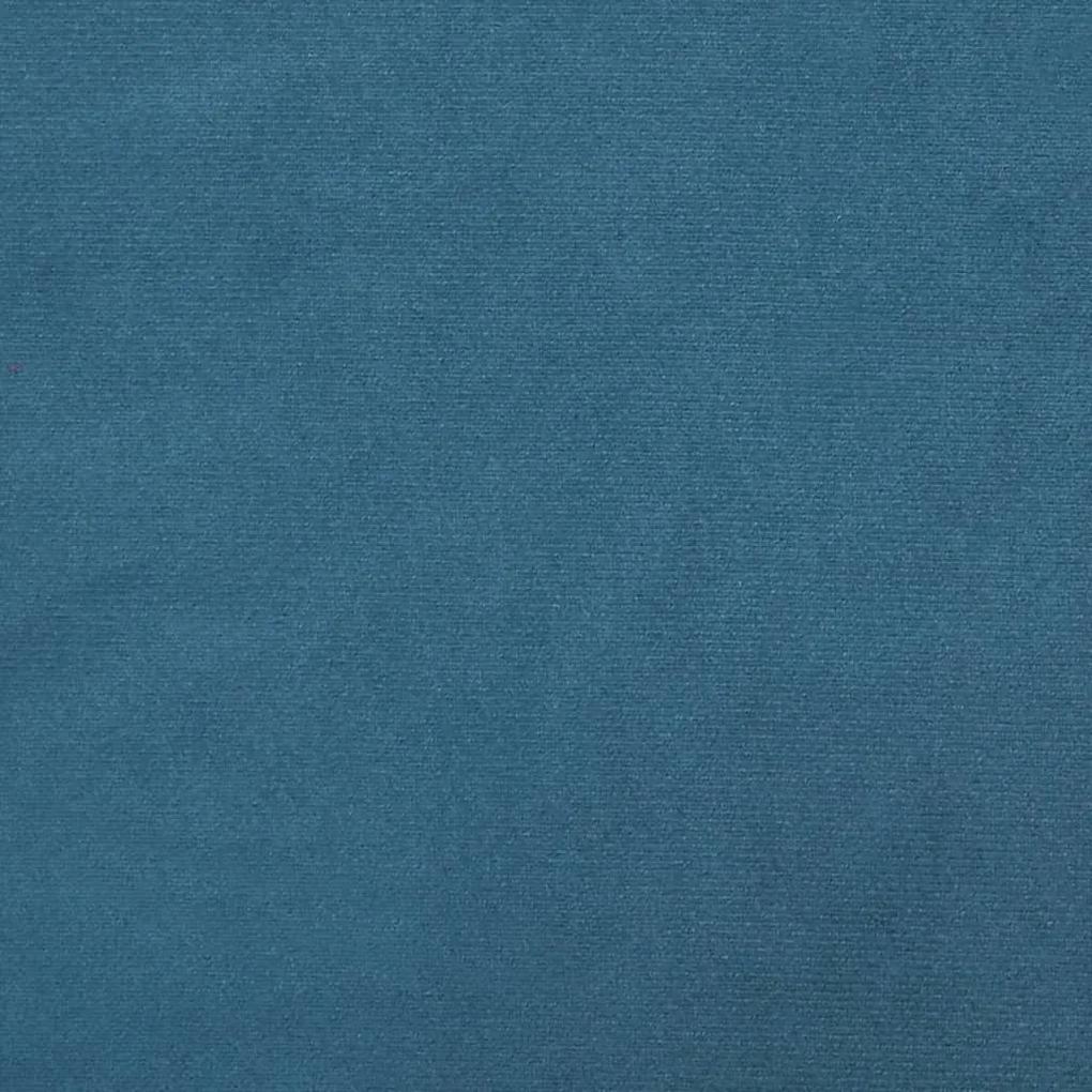 Scaune de sufragerie pivotante, 6 buc, albastru, catifea