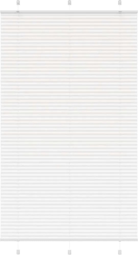 vidaXL Jaluzea plisată alb 120x200 cm Lățime țesătură 119,4 cm