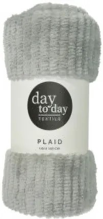 Pătură din flanel 160 x 130 cm, gri