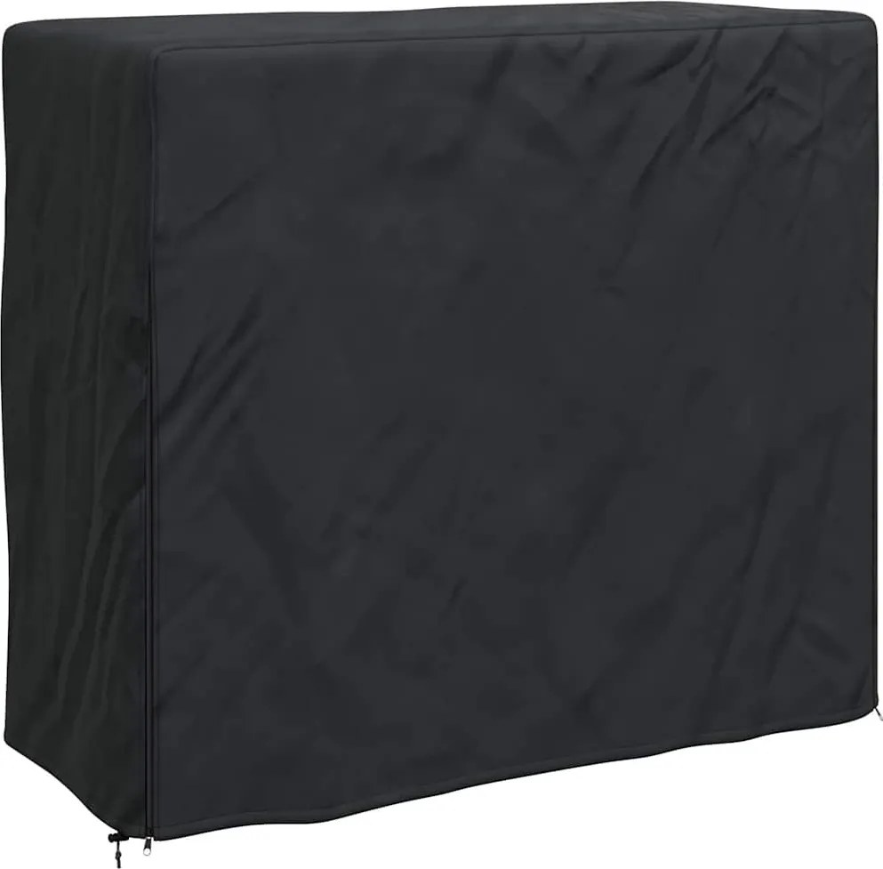 vidaXL Husă pentru suport de lemne Negru 61 x 122 x 106 cm țesătură