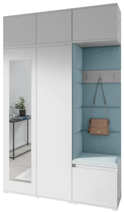 Expedo Set hol EUGENIO 18, 140x225x40, alb/trinity 22