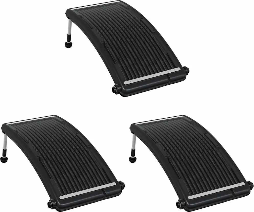 vidaXL Panouri solare de încălzire piscină, 3 buc., 110x65 cm, curbat