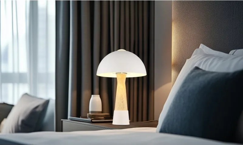 Veioza/Lampa de masa stil nordic PAULIN nisip