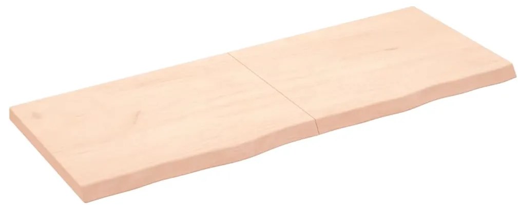 vidaXL Poliță de perete, 160x60x(2-6)cm, lemn masiv de stejar netratat