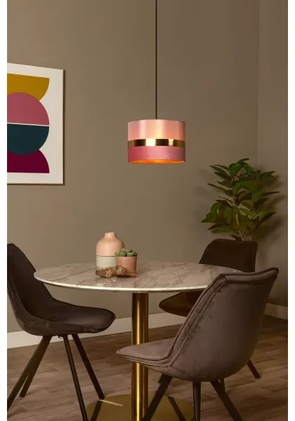 Lustră pe cablu Lucide 10409/01/66 EXTRAVAGANZA TUSSE 1xE27/60W/230V roz