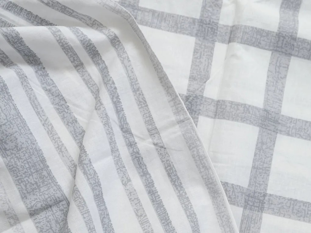 Lenjerie din bumbac Renforcé LINKY gri Dimensiune lenjerie de pat: 70 x 90 cm | 140 x 220 cm