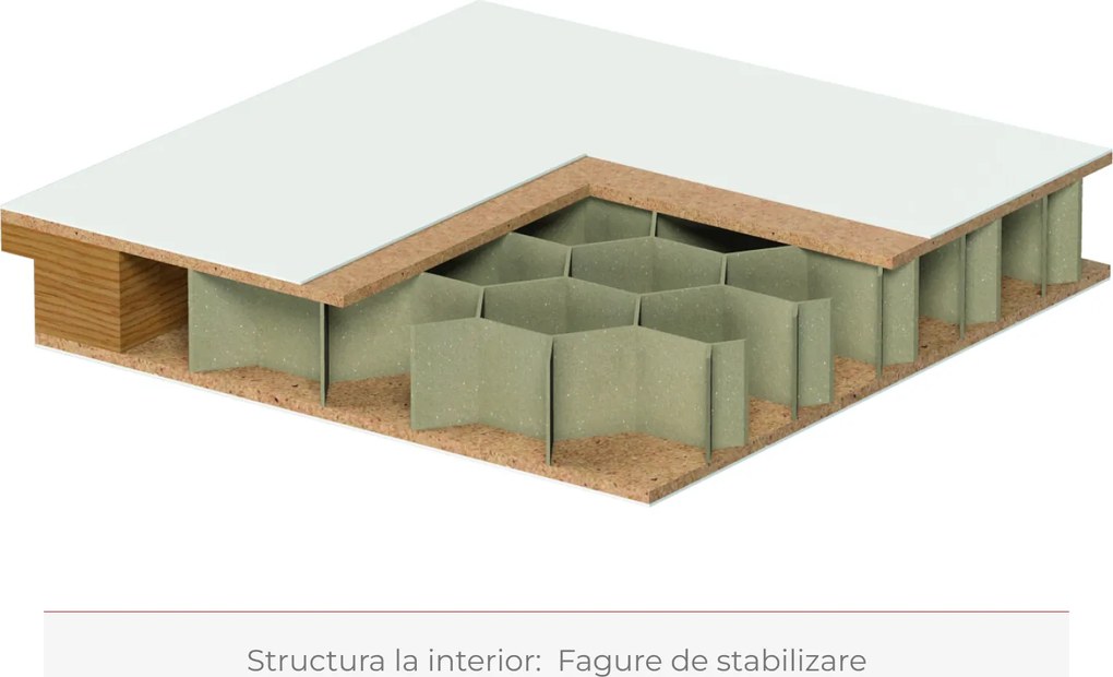 Usa cu toc reglabil HDF PORTA DECOR - ST DR 240-280 mm - 100% Rezistent la Apa, Alb