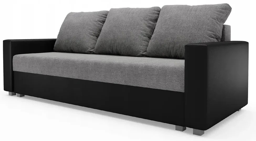 Canapea trei locuri Rimak (negru + gri). 1042563