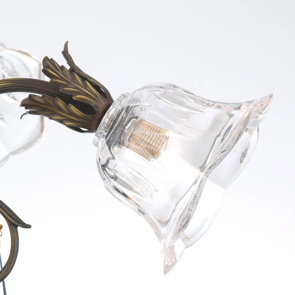 Candelabru cristal design lux LA BOHEME D-60cm 4L old patina