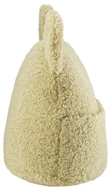 Pernă decorativă pentru copii verde din țesătură bouclé Teddy Pouch – Wigiwama